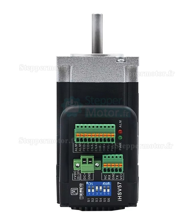 Servomoteur CA intégré Nema 23 JMC iHSV57-30-10-36 100W 36V 0,29N.m 3,5A triphasé 3000tr/min