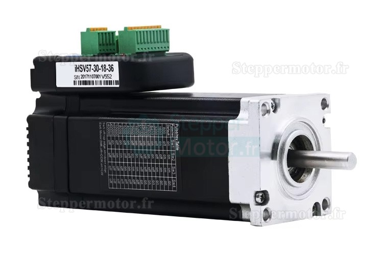 Servomoteur CA intégré Nema 23 JMC iHSV57-30-18-36 180W 36V 0,6N.m triphasé 3000tr/min