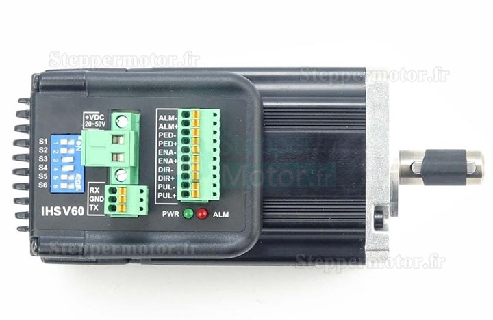 Servomoteur intégré Nema 23 JMC iHSV60-30-20-36 200W 36V 0,65N.m triphasé 3000tr/min 60 x 60 mm