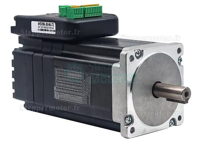Servomoteur CA intégré NEMA 34 JMC iHSV86-30-66-72 660W 2,03N.m 3000tr/min 72V 13,1A 86 x 86 mm