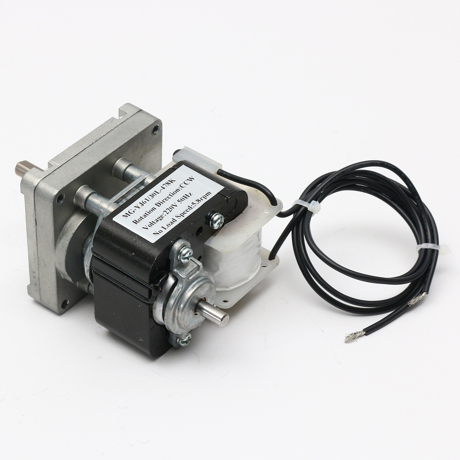 Motoréducteur à pôles ombragés MG-YJ61 monophasé AC 110/220 V avec réducteur à arbre parallèle 13:1 à 718:1 Motoréducteur à pôles ombragés MG-YJ61 monophasé AC 110/220 V avec réducteur à arbre parallèle 13:1 à 718:1