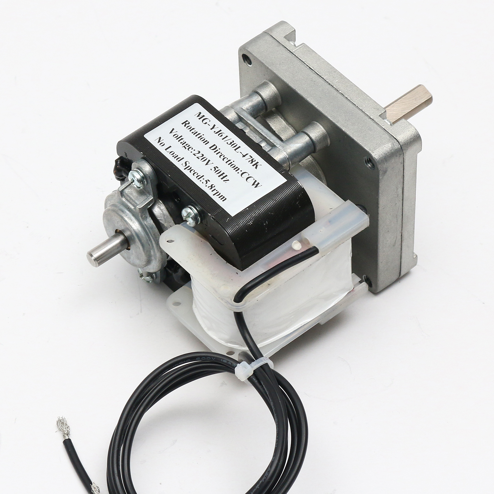 Motoréducteur à pôles ombragés MG-YJ61 monophasé AC 110/220 V avec réducteur à arbre parallèle 13:1 à 718:1 Motoréducteur à pôles ombragés MG-YJ61 monophasé AC 110/220 V avec réducteur à arbre parallèle 13:1 à 718:1