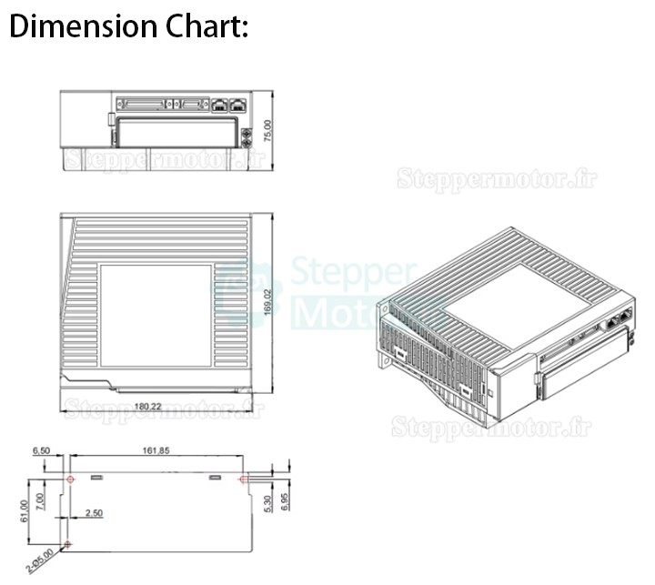Contrôleur de servomoteur JASD30002-20B 220V CA 3kW triphasé 20A
