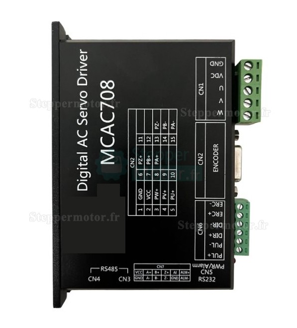 Driver servomoteur numérique CC MCAC708 10 A 24-50 V pour servomoteur CC