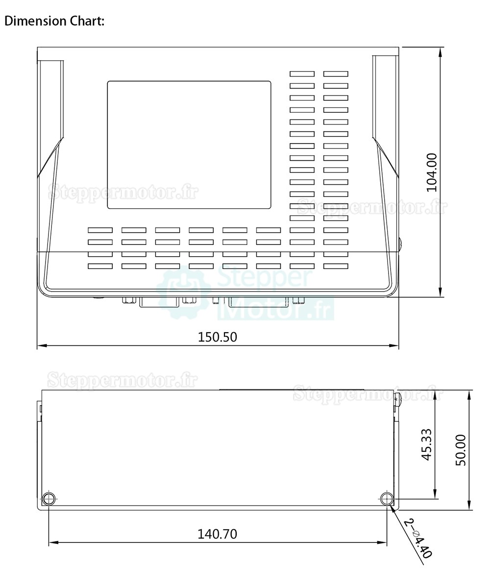 Contrôleur de servomoteur MCAC825 24-80V CC 25A pour servomoteur CC NEMA 23 et 24