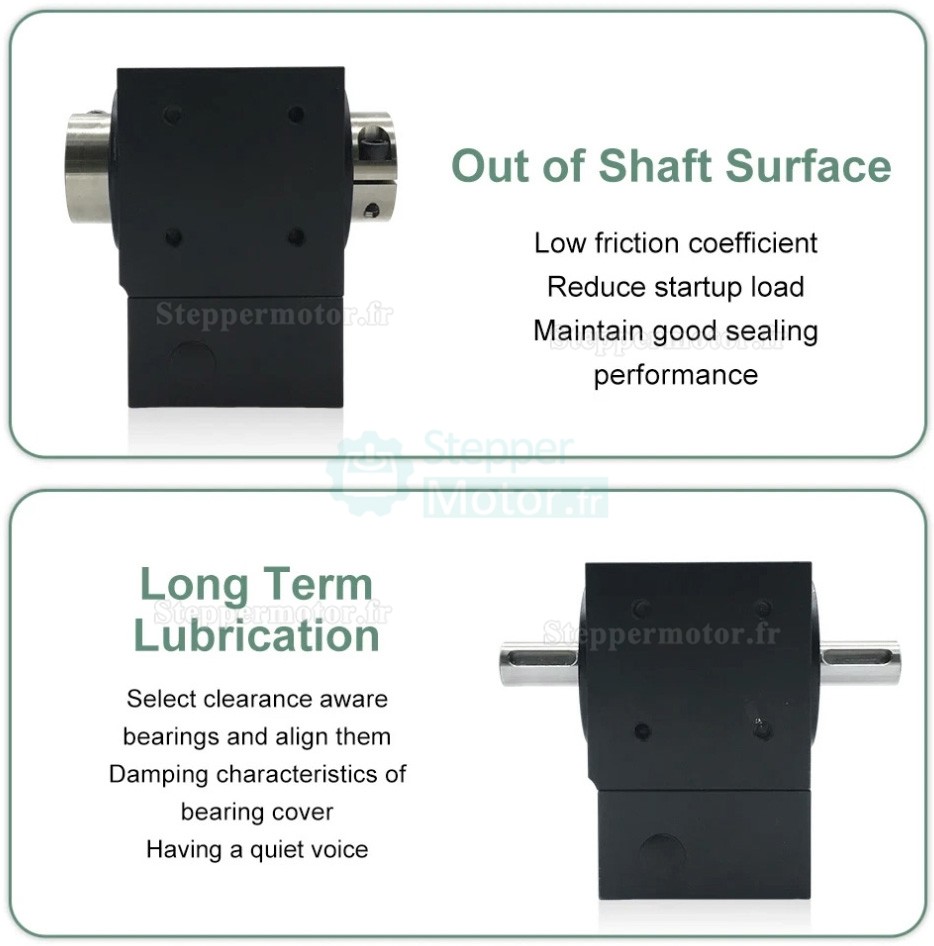 R&eacute;ducteurs &agrave; engrenage conique &agrave; angle droit Nema 17 rapport 2:1/3:1/5:1 pour moteur pas &agrave; pas Nema17