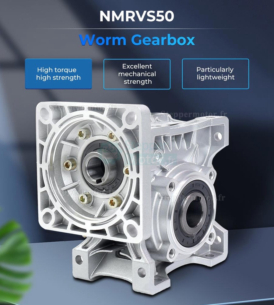 Réducteur à vis sans fin NMRV050 5:1/10:1 20:1 pour Moteur pas à pas Nema 42