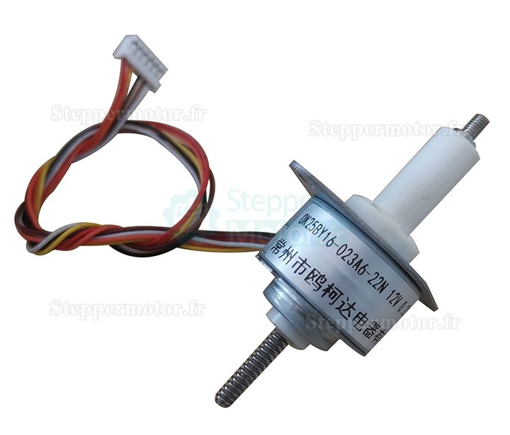 Moteur pas à pas linéaire à aimant permanent Oukeda OK25BY16-023A6-22N 15 degrés 0,23 A
