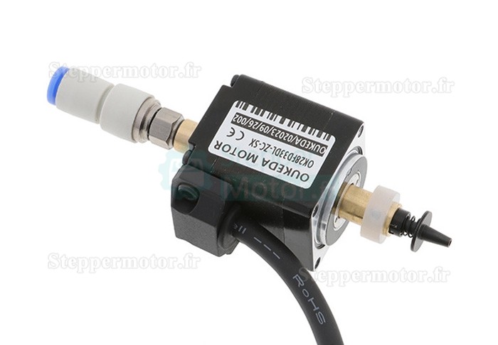 Moteur pas à pas Nema 11 Oukeda OK28FD33DL-ZC-SX pour machine de placement CMS 1,8° 6Ncm biphasé avec buse d'amortissement