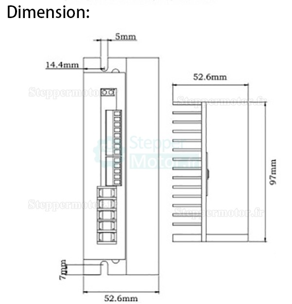 Driver moteur cc brushless OK3BL30ZR 30A CC24-48V 800W, prise en charge de la communication RS-485