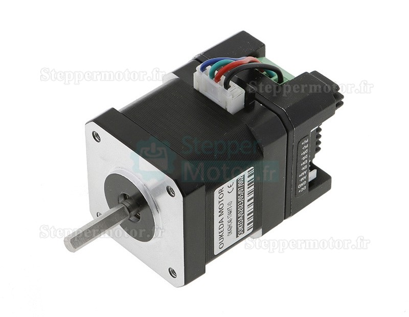 Moteur pas à pas intégré Nema 17 OUKEDA OK42HC40-174AYT-IO avec contrôleur 1,8 degrés 0,44 Nm 1,68 A biphasé 12-40 V CC