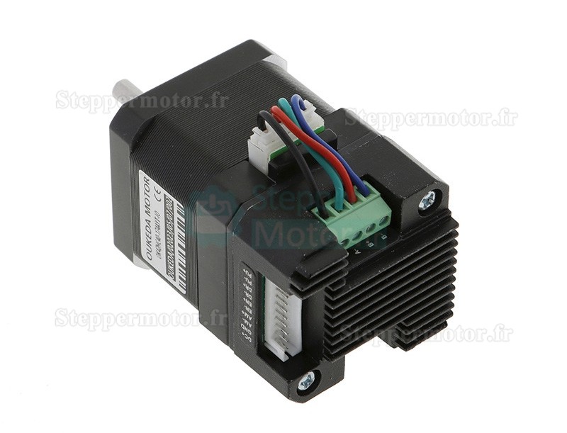 Moteur pas à pas intégré Nema 17 OUKEDA OK42HC40-174AYT-IO avec contrôleur 1,8 degrés 0,44 Nm 1,68 A biphasé 12-40 V CC