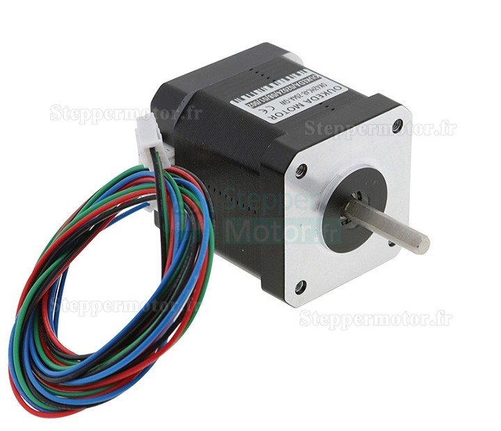 Moteur pas à pas haute température Nema 17 Oukeda OSP001461 1,8° 60 Ncm Classe d'isolation B 180 °C