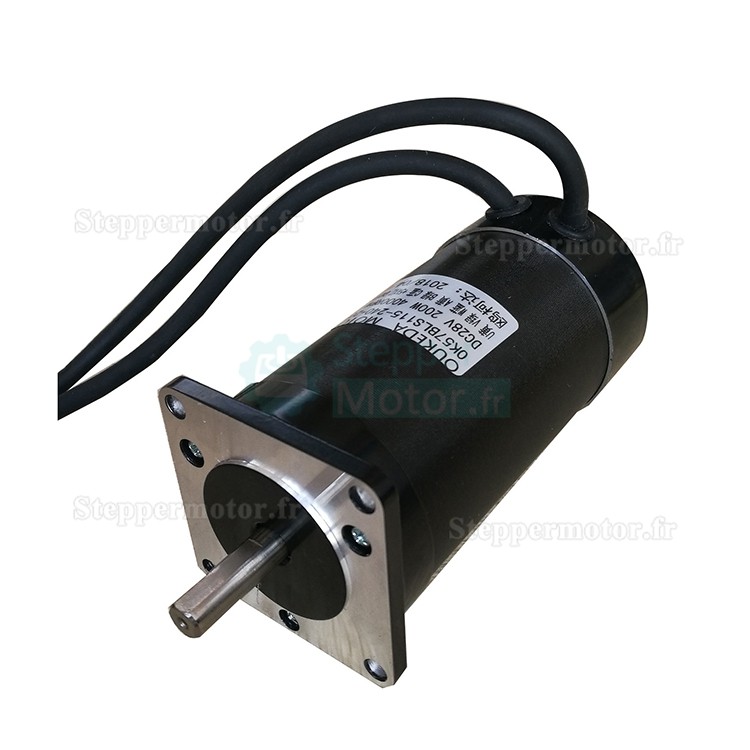24V 200W Moteur CC sans balais nema 23 OK57BLS115-240-200 4000 tr/min 47Ncm 12A triphasé