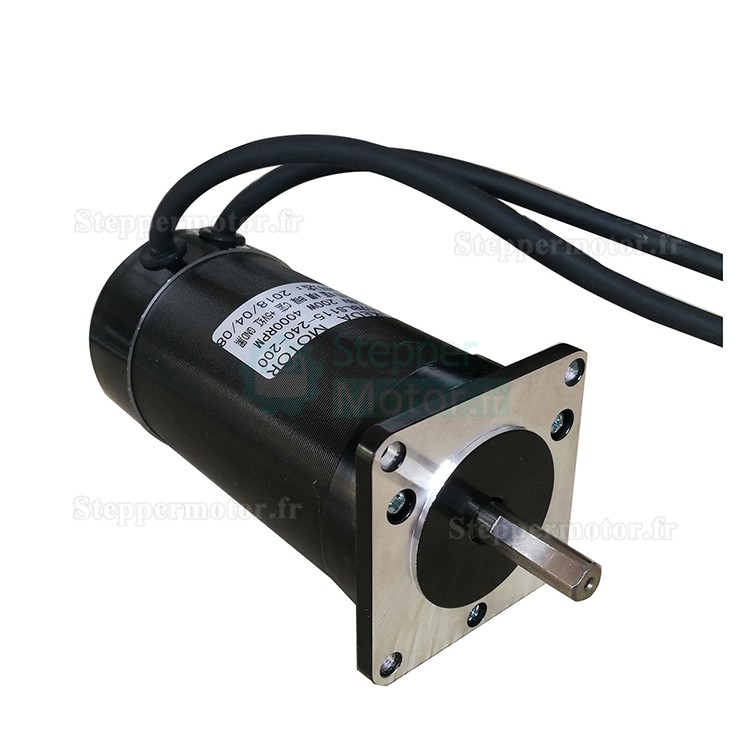 24V 200W Moteur CC sans balais nema 23 OK57BLS115-240-200 4000 tr/min 47Ncm 12A triphasé