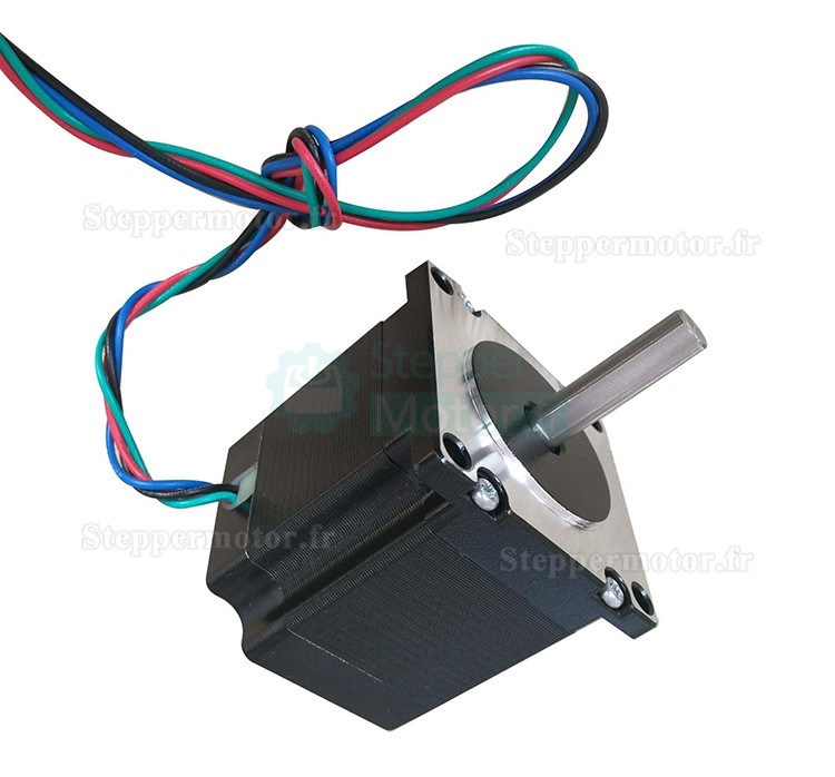 Moteur pas à pas NEMA 23 Oukeda OK57STH56-2804AD8-32 1,8° 12,35 Ncm biphasé D-Cut