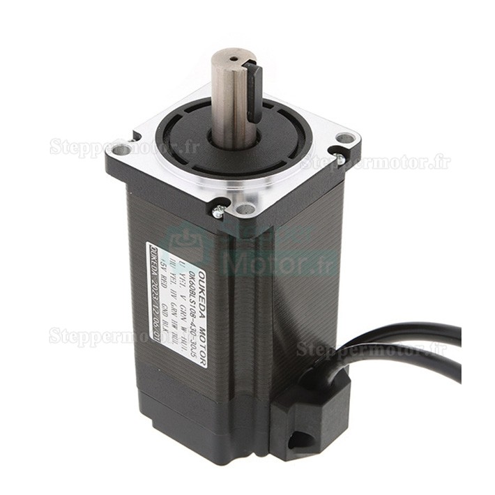 Kit moteur CC sans balais nema 23 300W 24V/48V OK60BLS108-430-30J5+OK3BL30ZR (Moteur BLDC et Driver BLDC) 95,55 Ncm 3000 tr/min triphasé