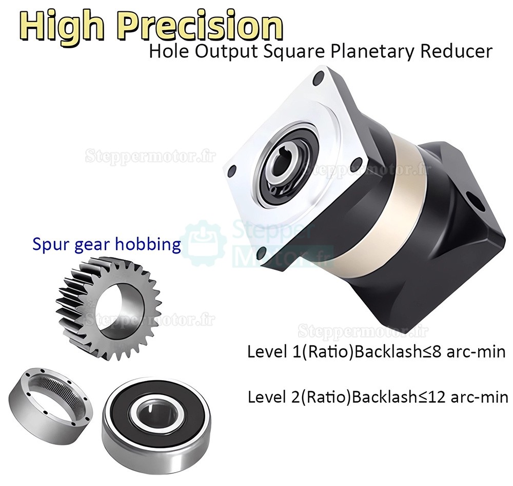 Réducteur planétaire PFN60-160 série rapport 3:1 à 100:1 pour moteur pas à pas NEMA 23, 34, servomoteur 80/110/130/180mm Réducteur planétaire PFN60-160 série rapport 3:1 à 100:1 pour moteur pas à pas NEMA 23, 34, servomoteur 80/110/130/180mm
