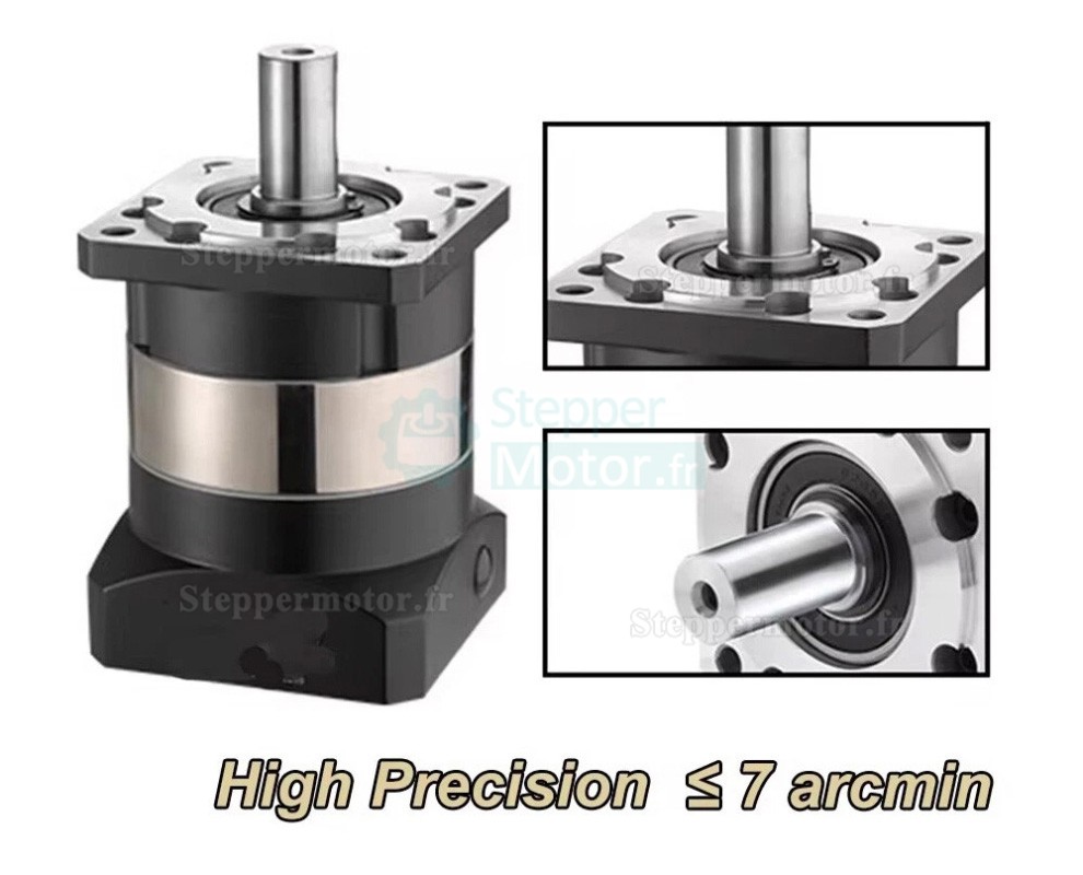 R&eacute;ducteur plan&eacute;taire PLF060 s&eacute;rie rapport 3:1 &agrave; 100:1 pour moteurs pas &agrave; pas Nema 23 et les servomoteurs de 60 mm