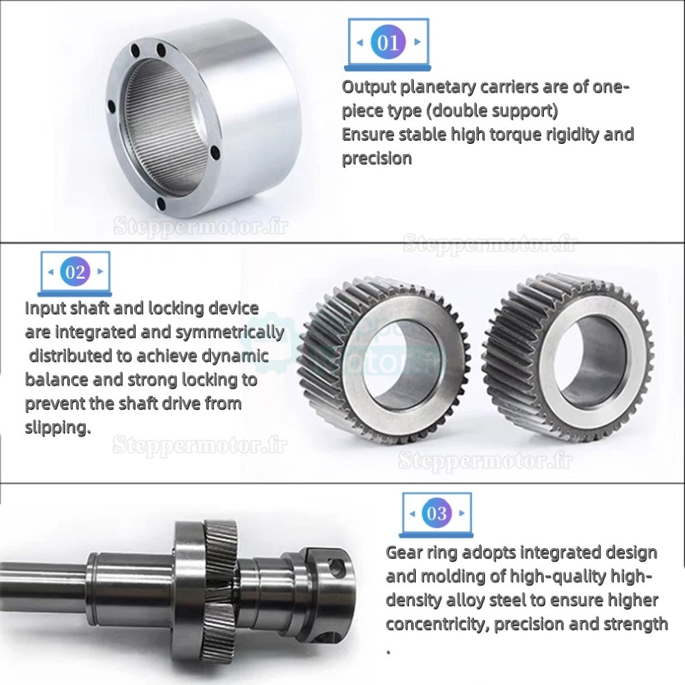 R&eacute;ducteur plan&eacute;taire Nema 34 PLF090 s&eacute;rie rapport 3:1 &agrave; 100:1 pour moteur pas &agrave; pas NEAM34, servomoteur 80 mm 750 W