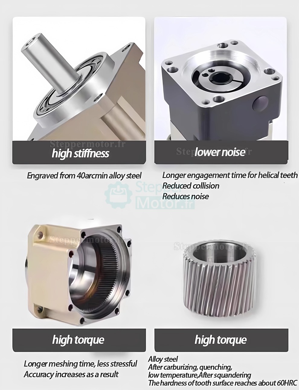 R&eacute;ducteur plan&eacute;taire h&eacute;lico&iuml;dal PLG090 rapport 3:1 - 100:1 pour moteur pas &agrave; pas NEMA 34 / servomoteur 80 mm 90 mm 750W &agrave; 1kW