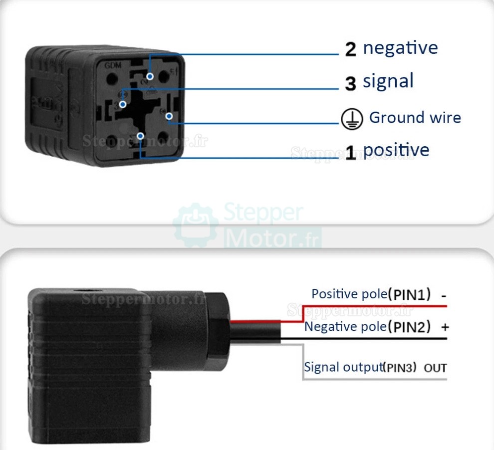 Capteur de pression hydraulique industriel PT-719, transmetteur de pression 0-10 V 4-20 mA IP65