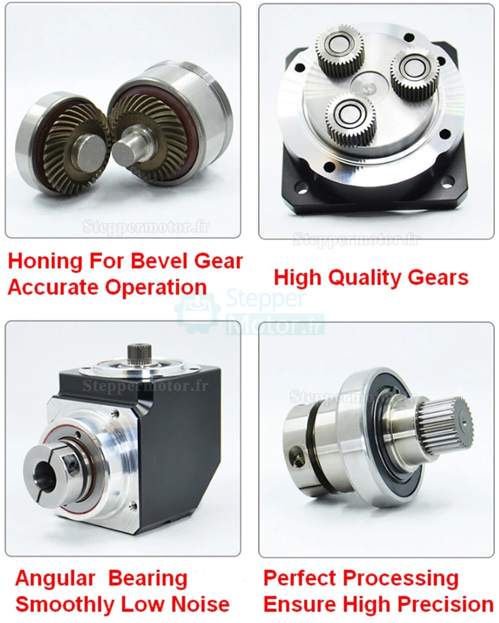 R&eacute;ducteur plan&eacute;taire &agrave; angle droit s&eacute;rie PVE120 rapport 3:1 &agrave; 100:1 pour servomoteurs de 110 mm/130 mm, entr&eacute;e 19/22/24 mm