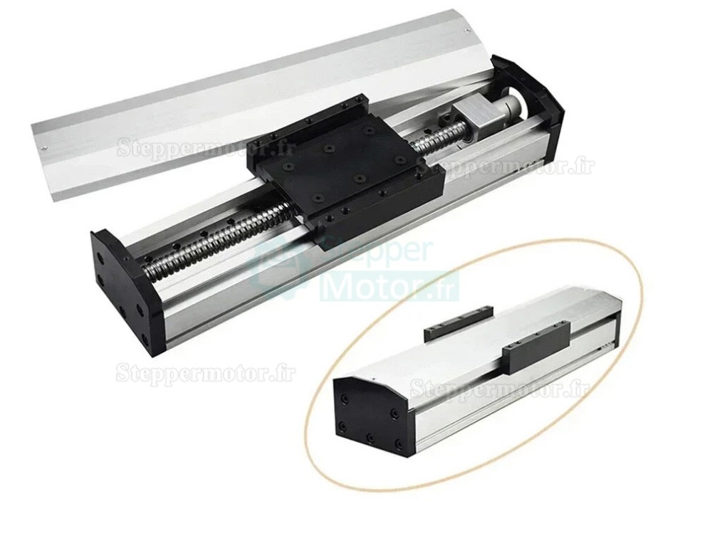Glissi&egrave;re &agrave; vis &agrave; billes manuelle enti&egrave;rement &eacute;tanche QMF90, Module de guidage lin&eacute;aire CNC pour platine de translation lin&eacute;aire