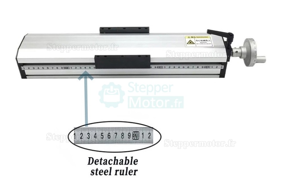 Glissi&egrave;re &agrave; vis &agrave; billes manuelle enti&egrave;rement &eacute;tanche QMF90, Module de guidage lin&eacute;aire CNC pour platine de translation lin&eacute;aire