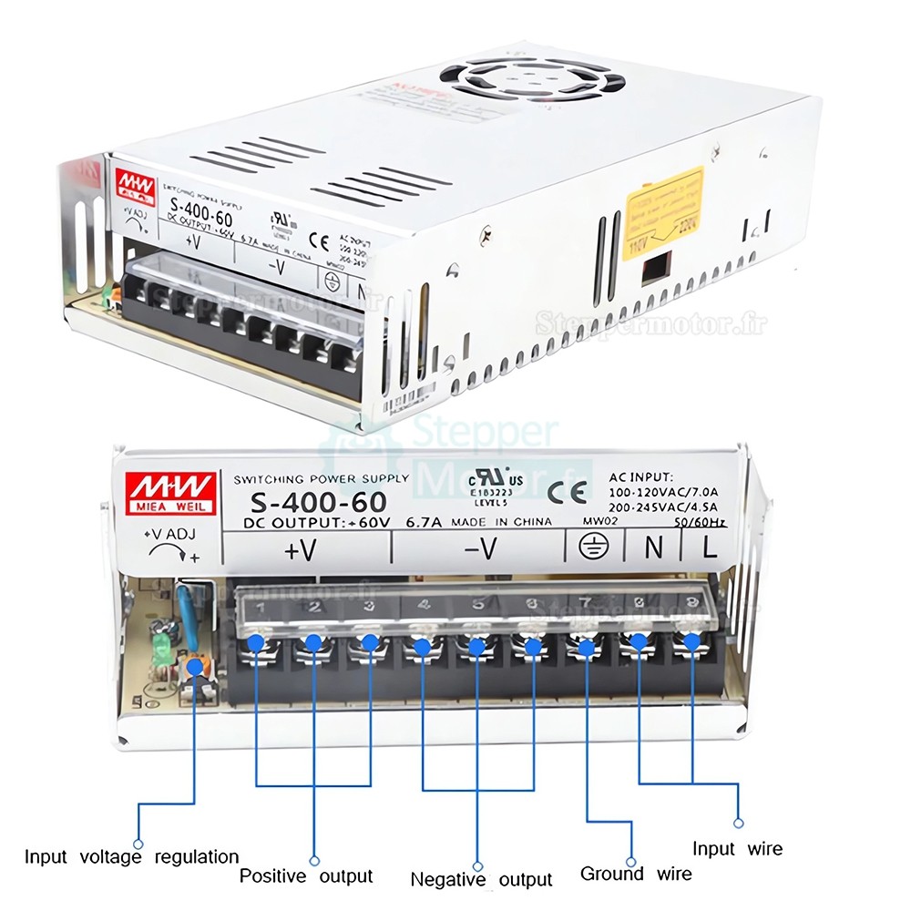 Kit moteur pas &agrave; pas &agrave; boucle ferm&eacute;e NEMA 34 86HB250 + HBS86H (moteur pas &agrave; pas &agrave; boucle ferm&eacute;e + driver)
