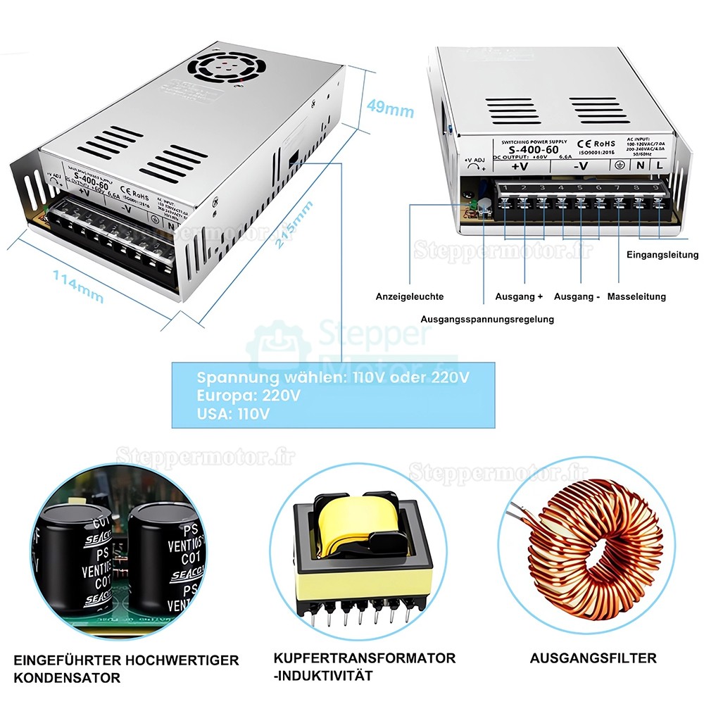 Kit moteur pas à pas à boucle fermée NEMA 34 86HB250 + HBS86H (moteur pas à pas à boucle fermée + driver) Kit moteur pas à pas à boucle fermée NEMA 34 86HB250 + HBS86H (moteur pas à pas à boucle fermée + driver)