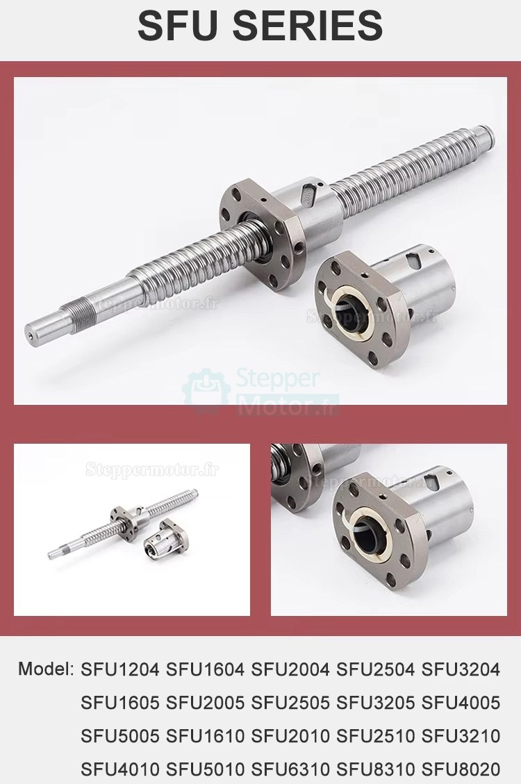 Glissi&egrave;re &agrave; vis &agrave; billes manuelle enti&egrave;rement &eacute;tanche QMF90, Module de guidage lin&eacute;aire CNC pour platine de translation lin&eacute;aire