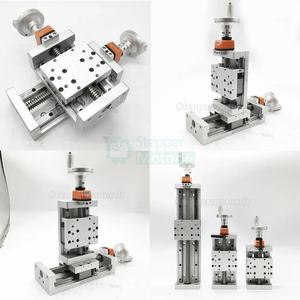 Table coulissante autobloquante manuelle CNC, module lin&eacute;aire, platine de positionnement Z, module &agrave; vis trap&eacute;zo&iuml;dale avec affichage num&eacute;rique