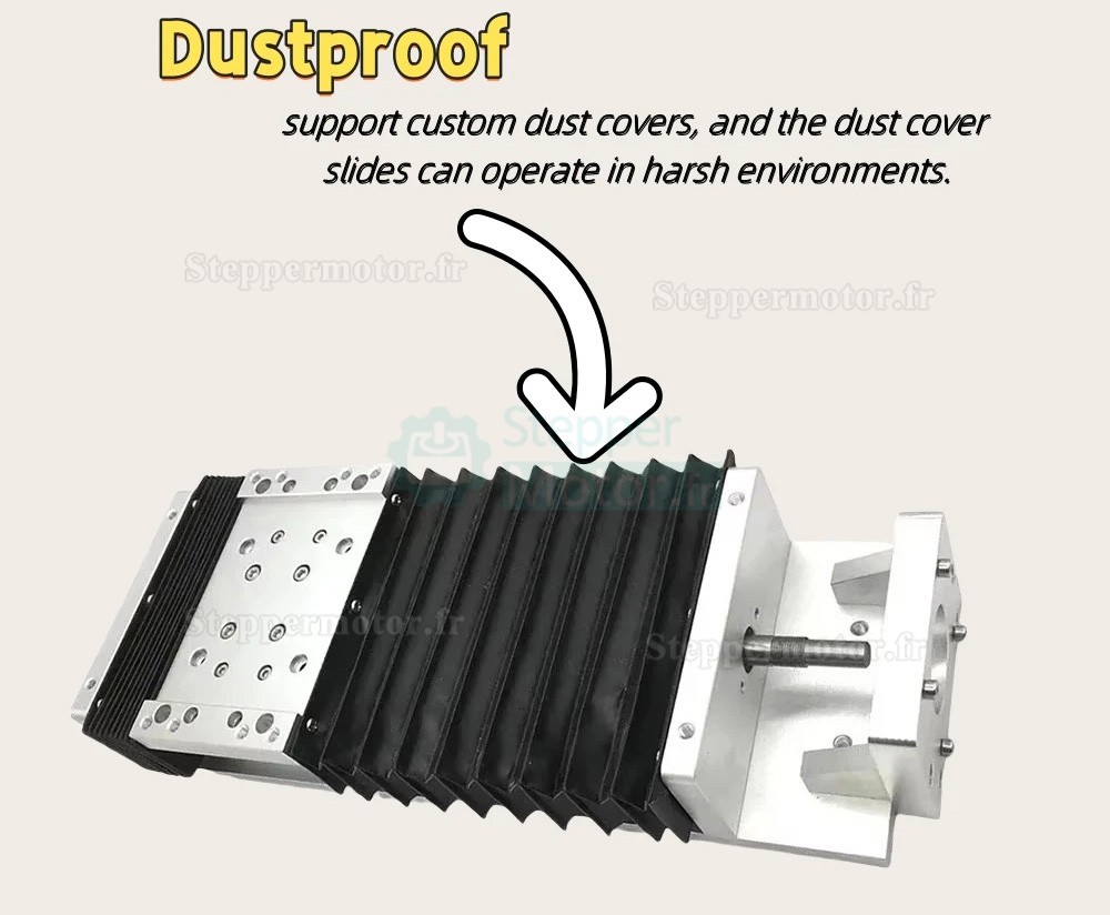 Guide de mouvement lin&eacute;aire OSP001612 pour table coulissante CNC compatible avec moteur pas &agrave; pas Nema 23/34