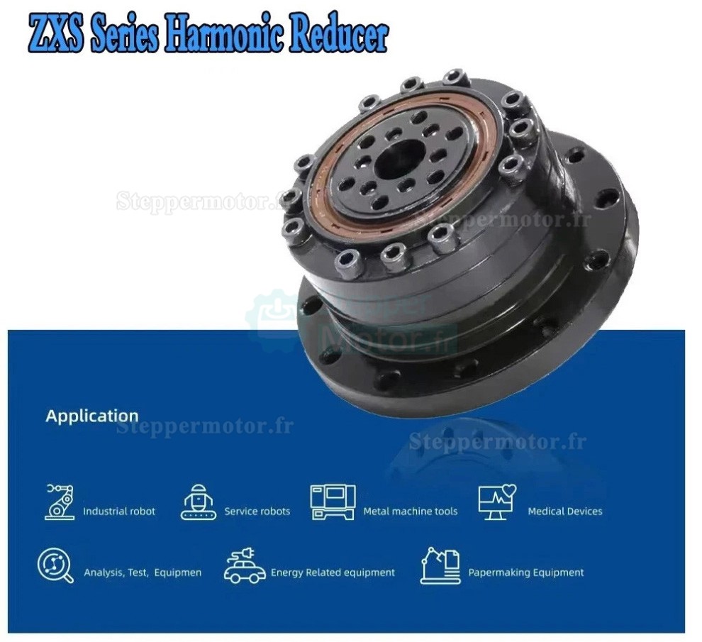 Réducteur harmonique série ZXS, type de tasse, rapport 30:1/50:1/80:1/100:1/120:1 contrecoup 30 arcsec Réducteur harmonique série ZXS, type de tasse, rapport 30:1/50:1/80:1/100:1/120:1 contrecoup 30 arcsec