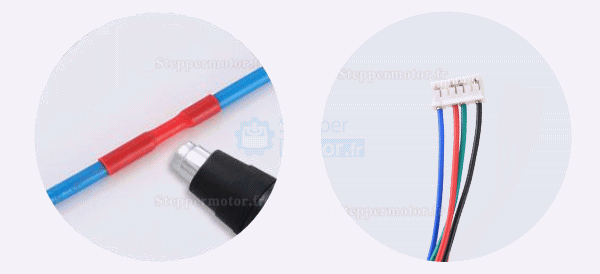 Moteur pas à pas linéaire à vis à billes externe NEMA 17 1,5A 1,8 degrés 0,3Nm plomb 1mm distance de voyage 150m